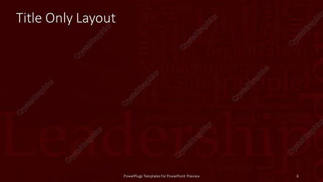 Title Only presentation slide layout