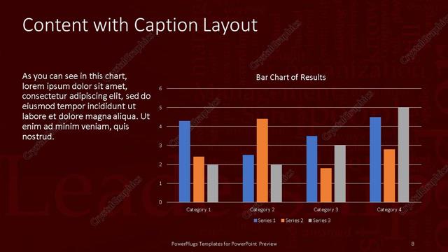 Content with Caption presentation slide layout