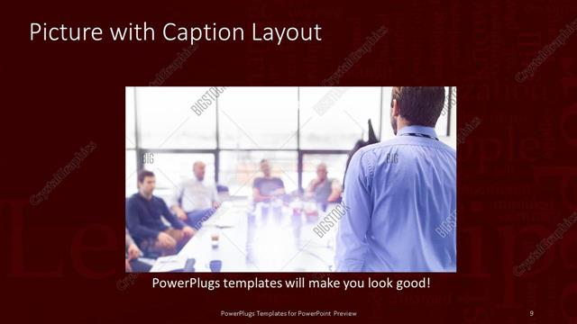 Picture with Caption presentation slide layout
