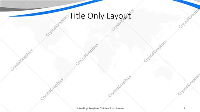 Title Only presentation slide layout