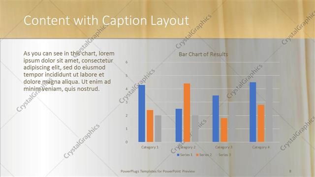 Content with Caption presentation slide layout