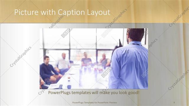Picture with Caption presentation slide layout