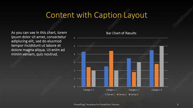 Content with Caption presentation slide layout