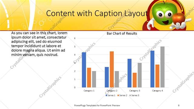 Content with Caption presentation slide layout