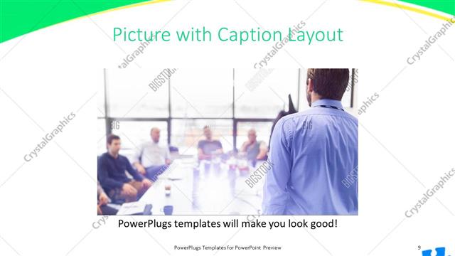 Picture with Caption presentation slide layout
