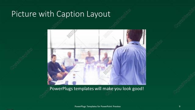 Picture with Caption presentation slide layout