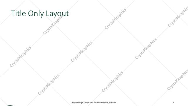 Title Only presentation slide layout