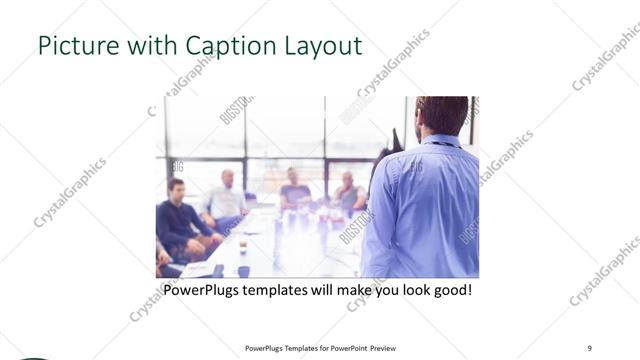 Picture with Caption presentation slide layout