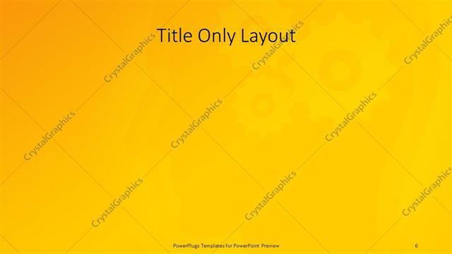 Title Only presentation slide layout
