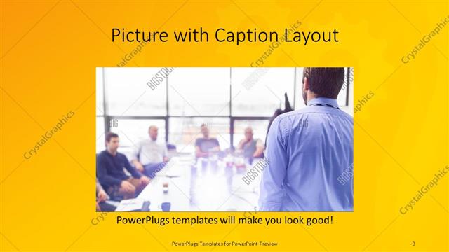 Picture with Caption presentation slide layout