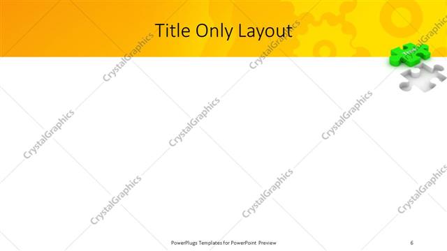Title Only presentation slide layout