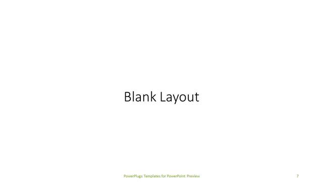 Blank presentation slide layout
