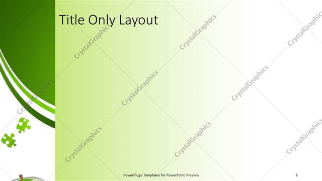 Title Only presentation slide layout