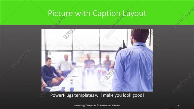 Picture with Caption presentation slide layout