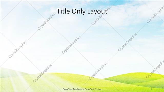 Title Only presentation slide layout