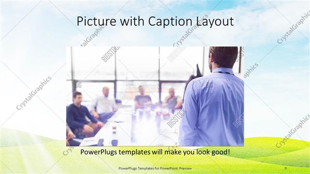 Picture with Caption presentation slide layout