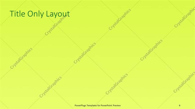 Title Only presentation slide layout