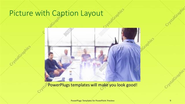 Picture with Caption presentation slide layout