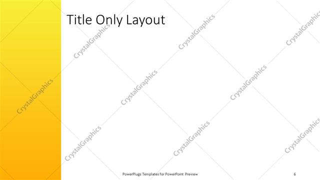Title Only presentation slide layout