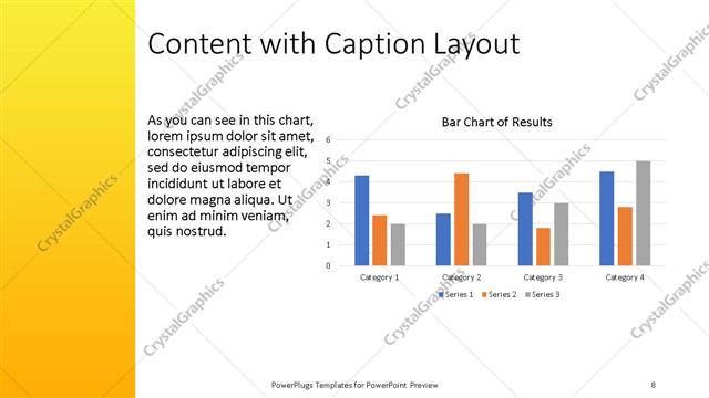 Content with Caption presentation slide layout