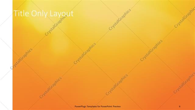 Title Only presentation slide layout