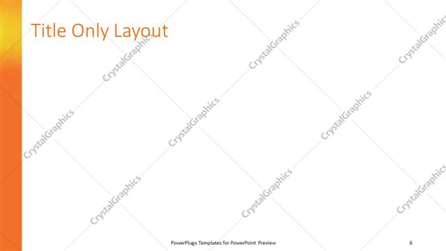 Title Only presentation slide layout