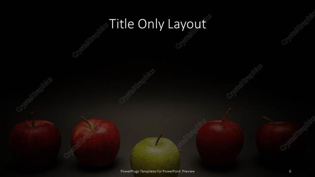 Title Only presentation slide layout
