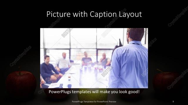 Picture with Caption presentation slide layout