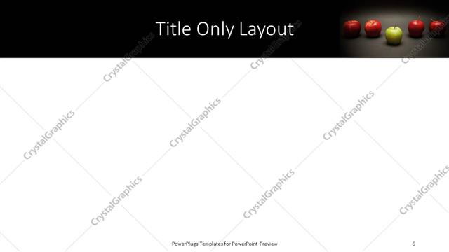 Title Only presentation slide layout
