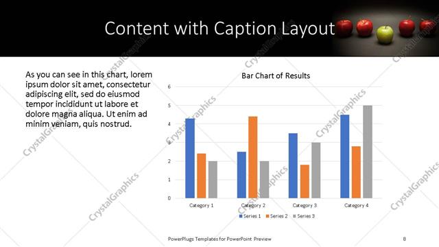 Content with Caption presentation slide layout