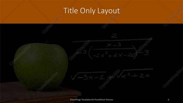 Title Only presentation slide layout