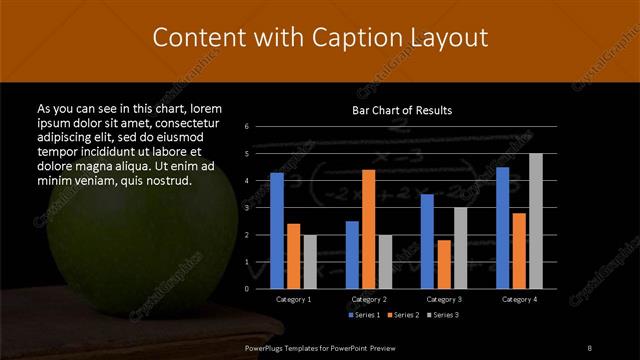Content with Caption presentation slide layout
