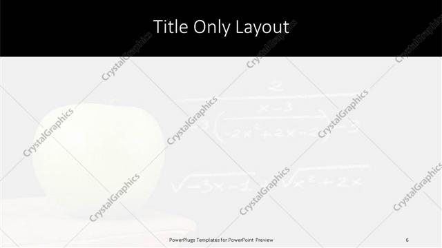 Title Only presentation slide layout