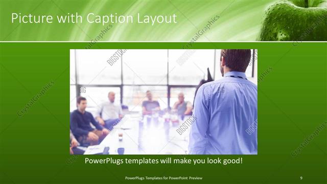 Picture with Caption presentation slide layout