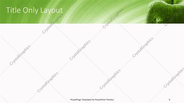 Title Only presentation slide layout