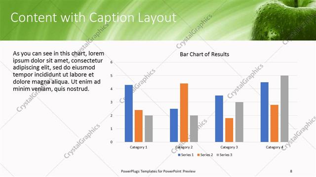 Content with Caption presentation slide layout