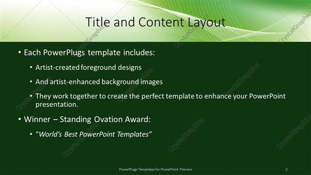 Title and Content presentation slide layout