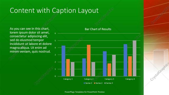 Content with Caption presentation slide layout