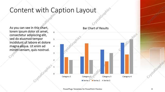 Content with Caption presentation slide layout