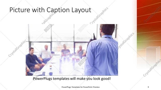 Picture with Caption presentation slide layout