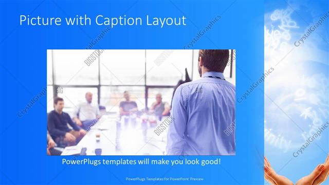 Picture with Caption presentation slide layout