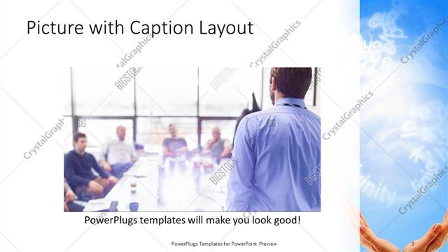Picture with Caption presentation slide layout