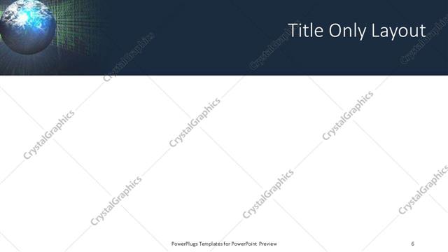 Title Only presentation slide layout