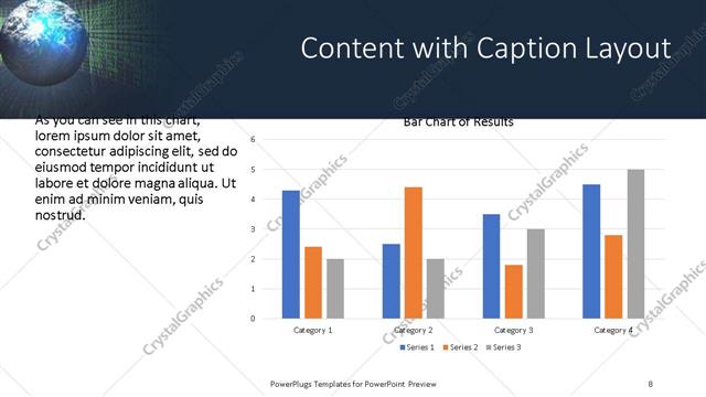 Content with Caption presentation slide layout