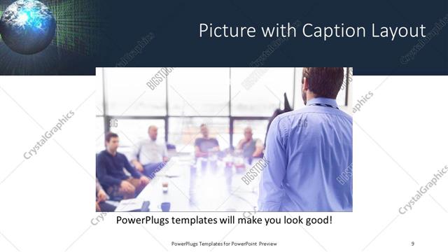 Picture with Caption presentation slide layout