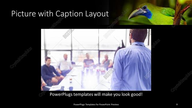 Picture with Caption presentation slide layout
