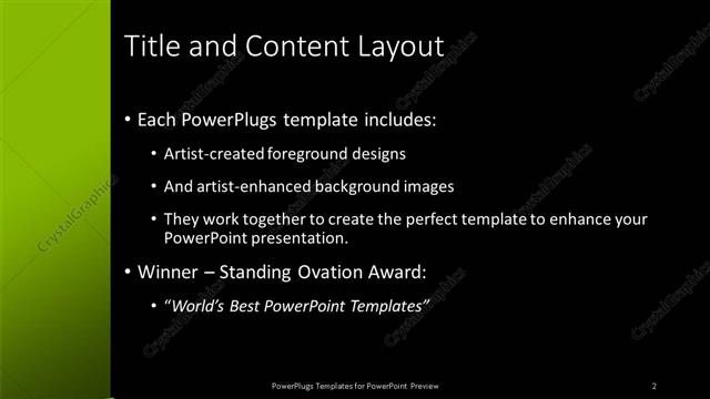 Title and Content presentation slide layout