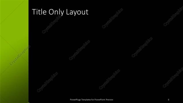 Title Only presentation slide layout