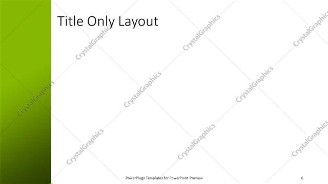 Title Only presentation slide layout