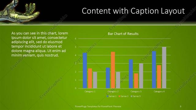 Content with Caption presentation slide layout